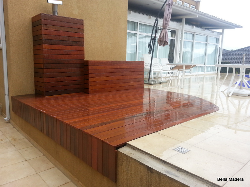 Deck de madeira maciça | Deck Bella Madera