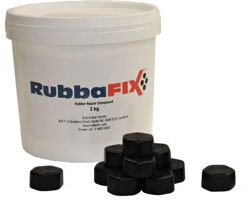 Rubba Fix, reparo em esteira transportadora, 30 minutos