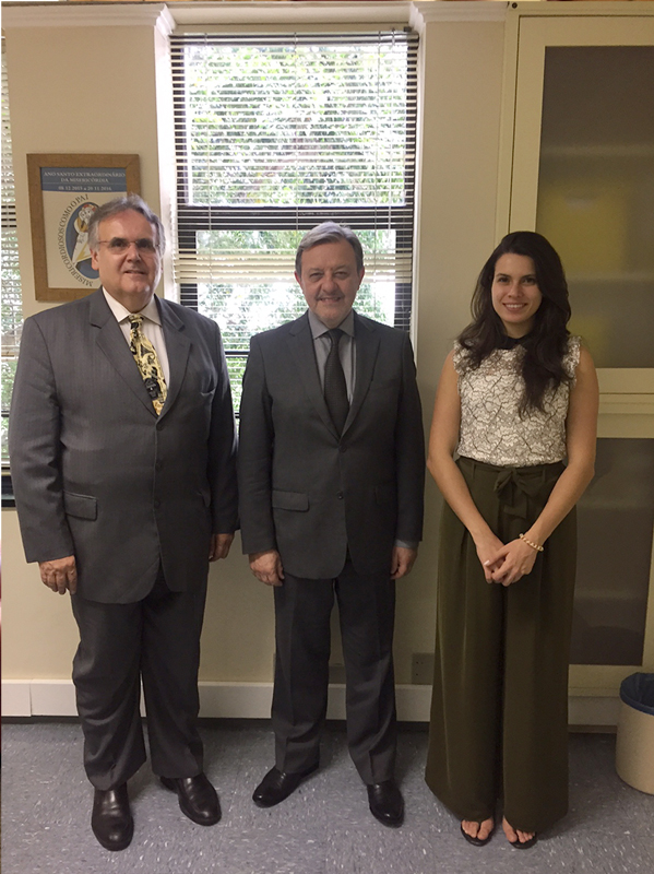 Nelson Faria de Oliveira, Padre José Rodolpho Perazzolo e Gabriela Faria de Oliveira